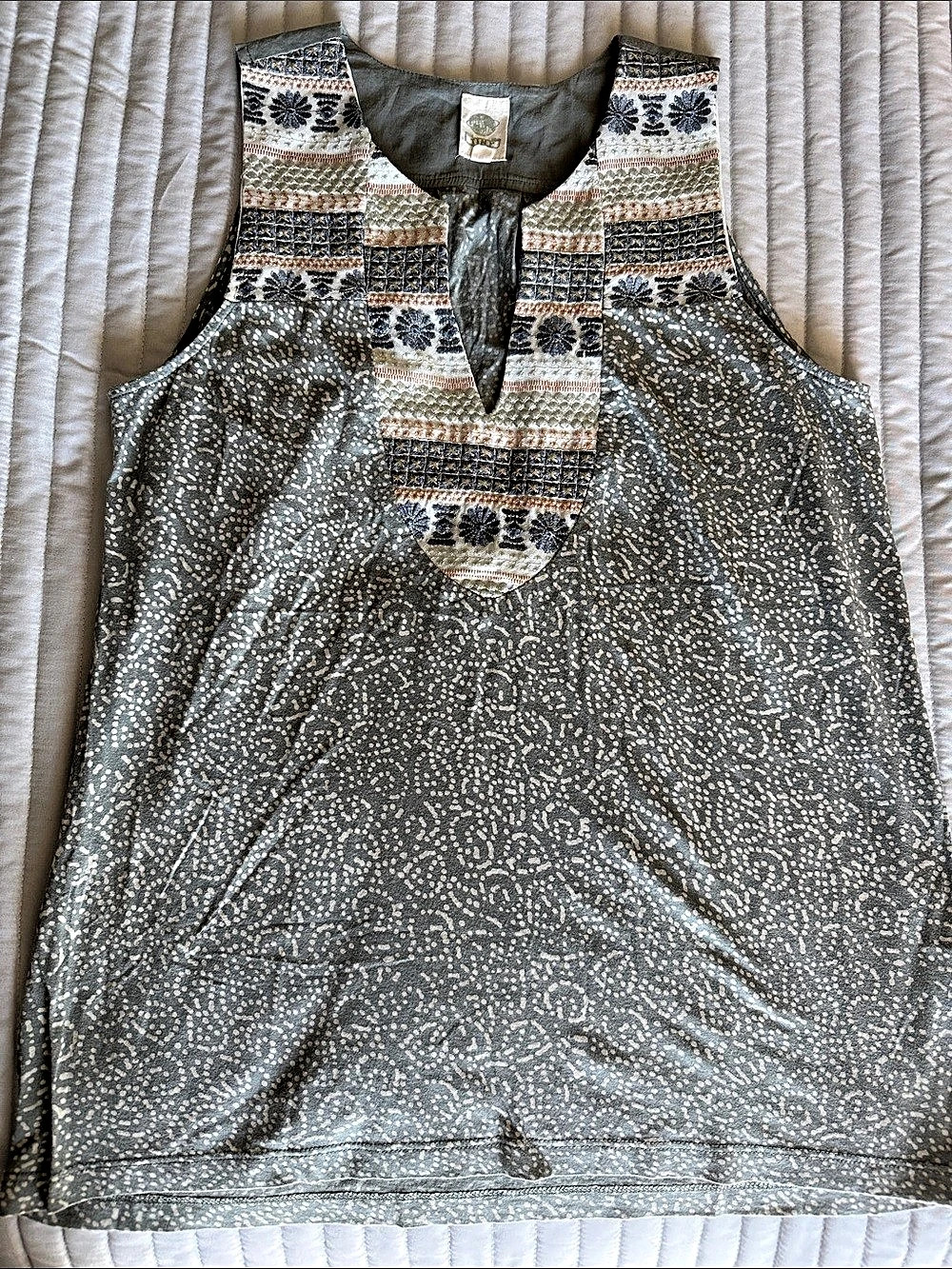 Anthropologie Embroidered Tank